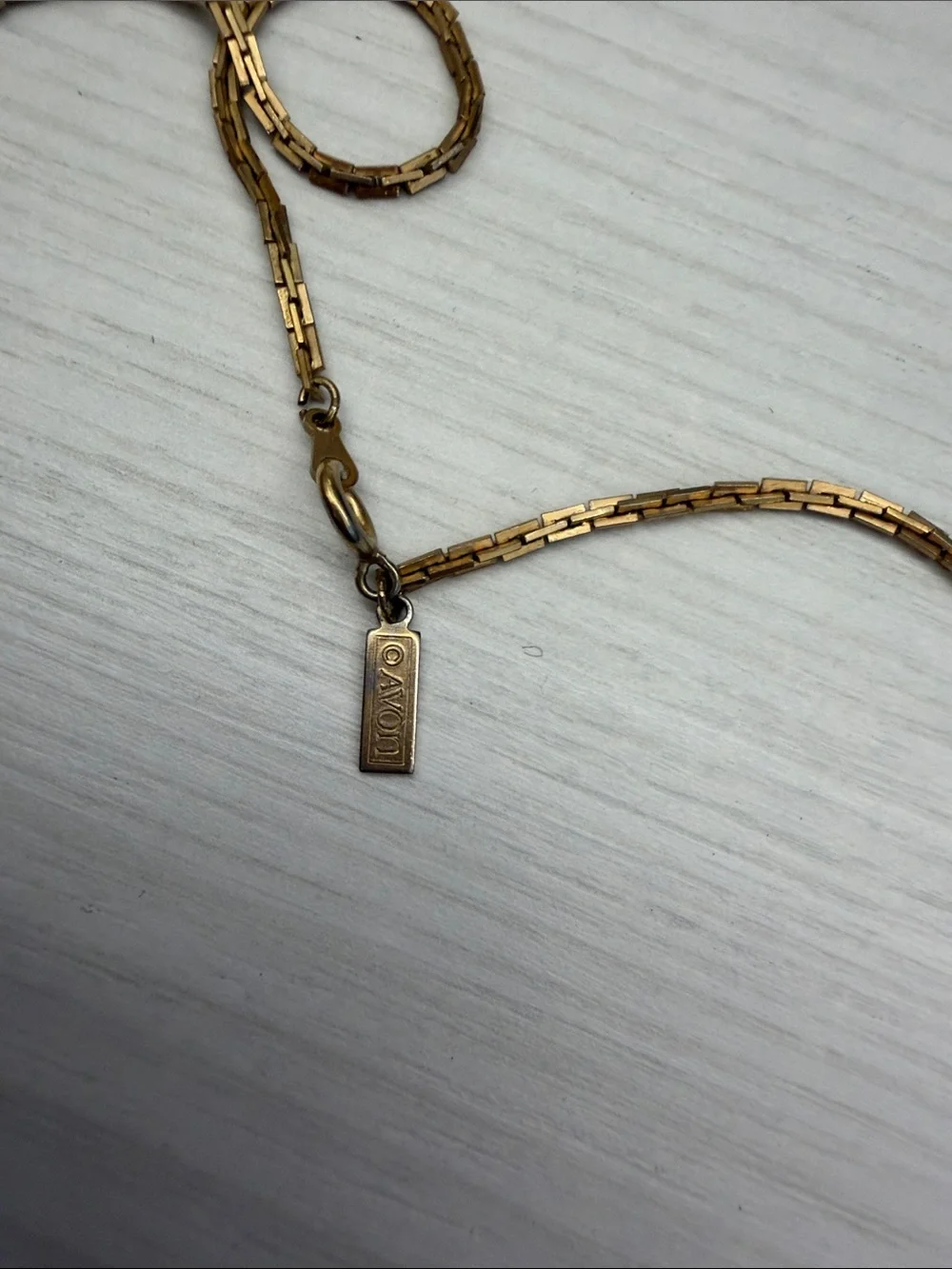 Avon Gold-Tone Men's Brushed Cross Pendant with Chain